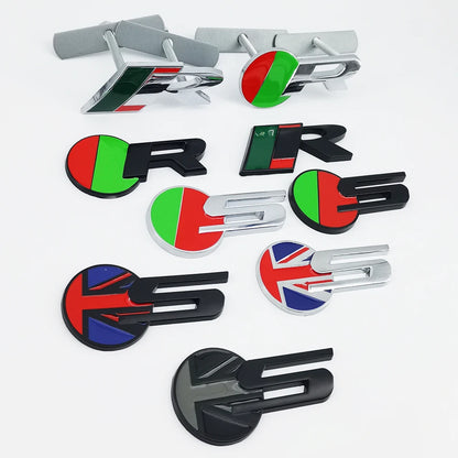 3D Metal R S Logo Badge Emblem for Jaguar