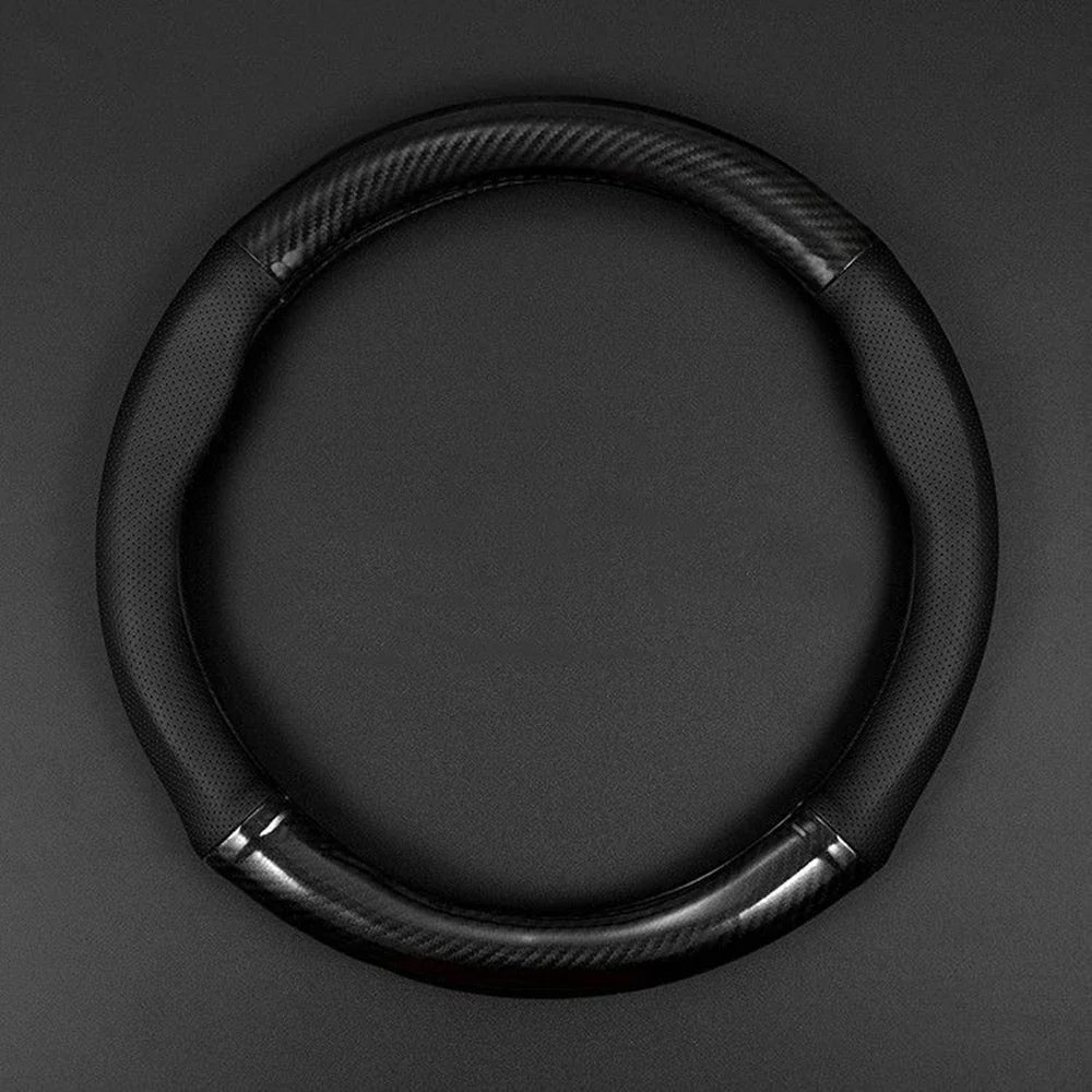 Universal Carbon Fiber Leather Steering Wheel Cover, Anti-Slip – Car Accessories | MotorWorld Marketplace