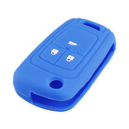 KEYYOU 3-Button Silicone Key Cover for Chevrolet/Buick/Opel Blue – Car Accessories | MotorWorld Marketplace