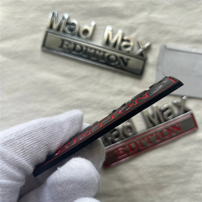 MAD MAX EDITION Metal Car Logo Emblem – Pro Grade Decal – Car Accessories | MotorWorld Marketplace