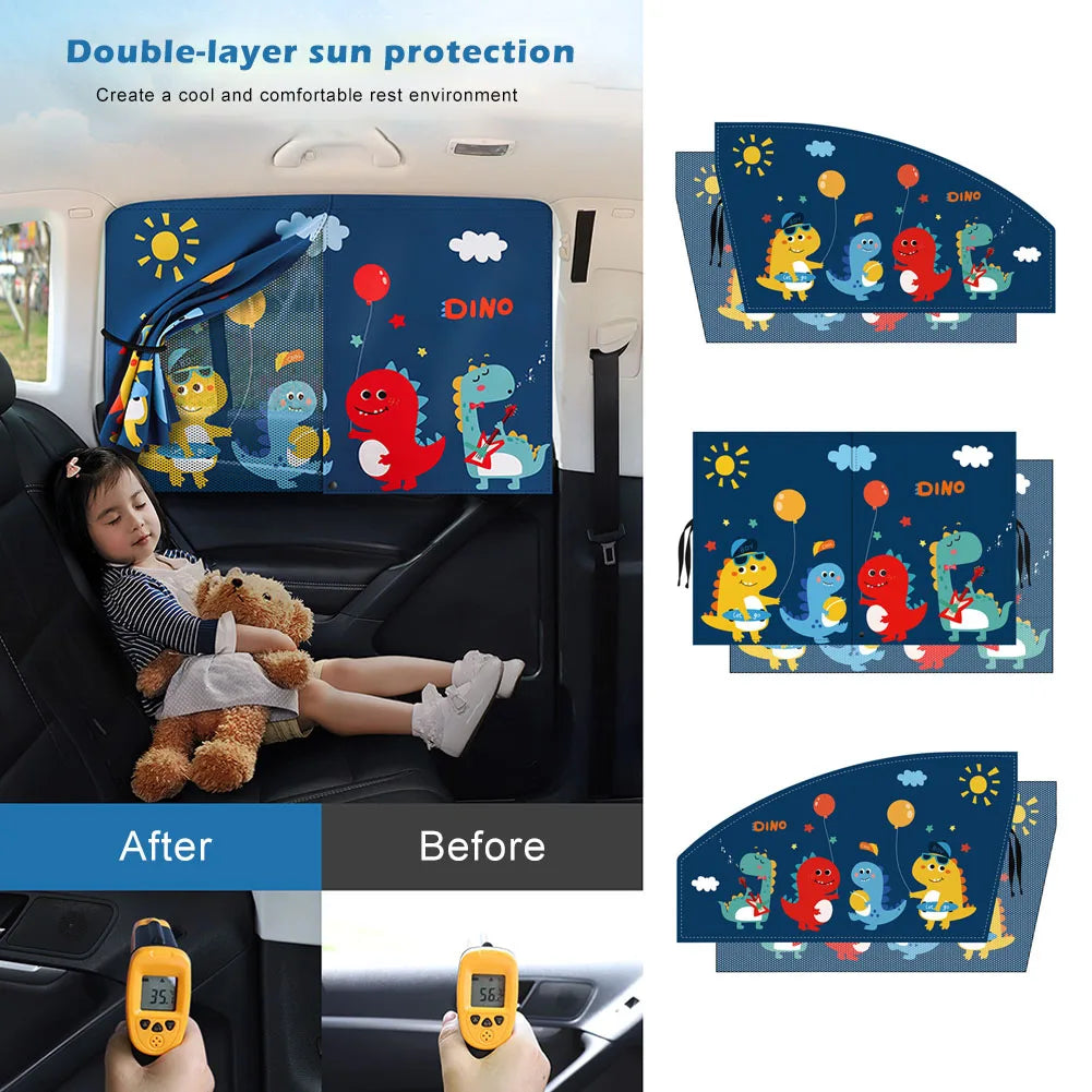 Magnetic 2-Layer Car Window Shade UV Block Mesh Curtain – Car Accessories | MotorWorld Marketplace
