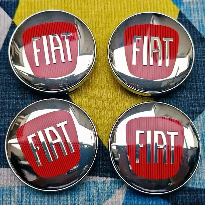 4pcs 60mm(2.4") Wheel Hub Caps Fit Fiat 500 Punto Stilo Bravo