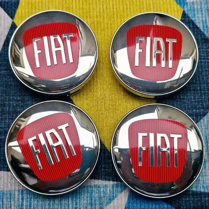 4pcs 60mm(2.4") Wheel Hub Caps Fit Fiat 500 Punto Stilo Bravo