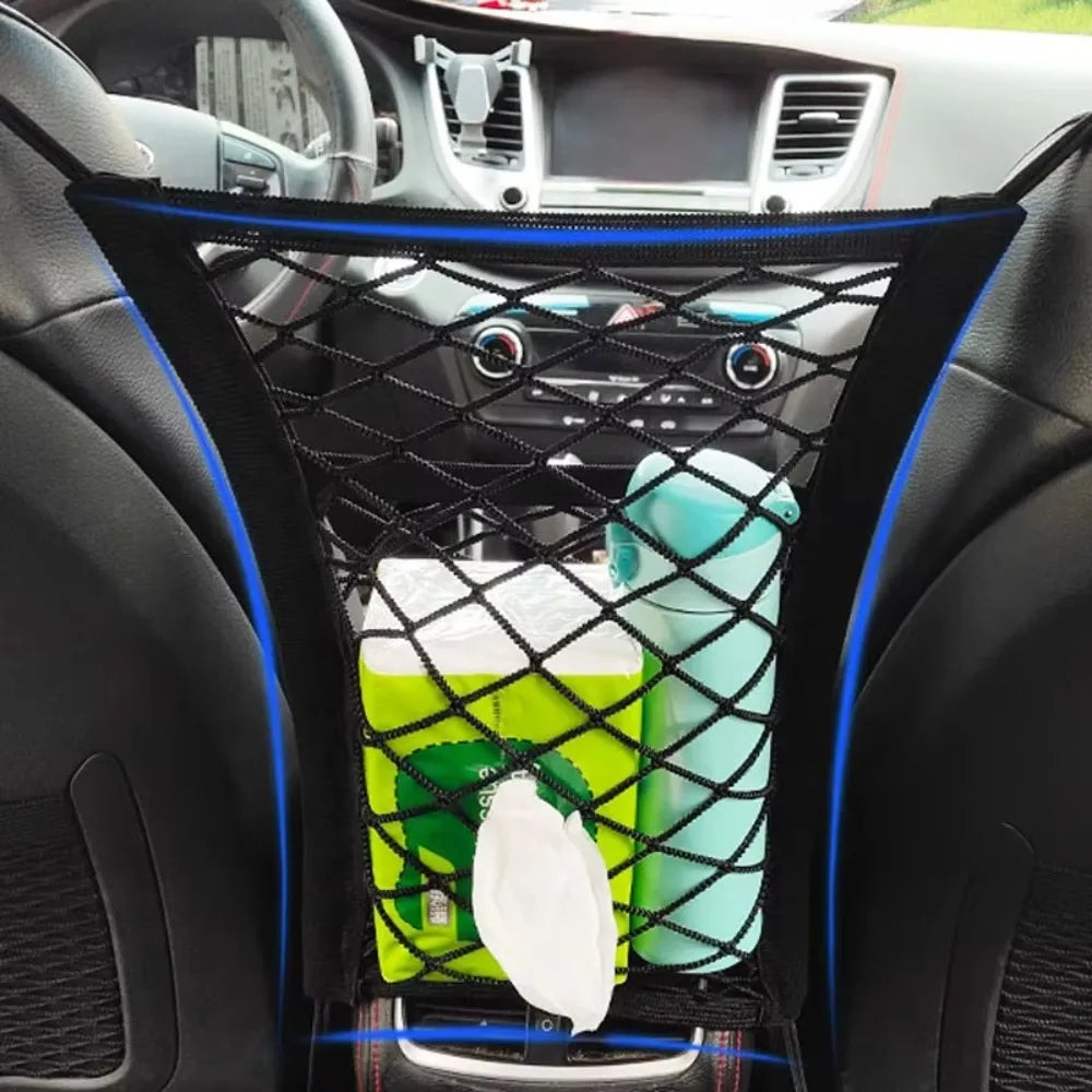 Pet Car Barrier Mesh Net with Auto Storage – Back Seat Guard – Car Accessories | MotorWorld Marketplace