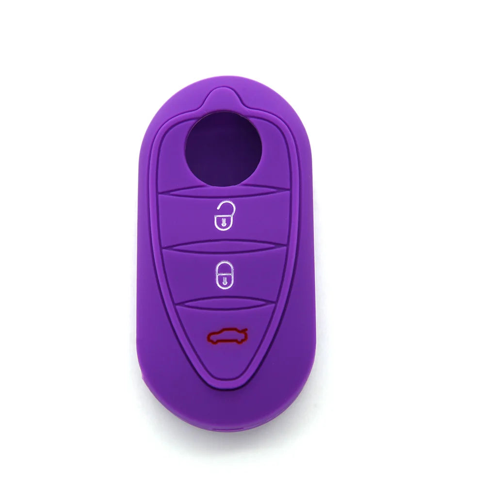 Premium Silicone Key Cover for Alfa Romeo Giulietta/Mito/4C Purple – Car Accessories | MotorWorld Marketplace