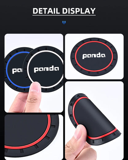 Fiat Panda 2008-2011 Cup Holder Silicone Anti-Slip Coasters