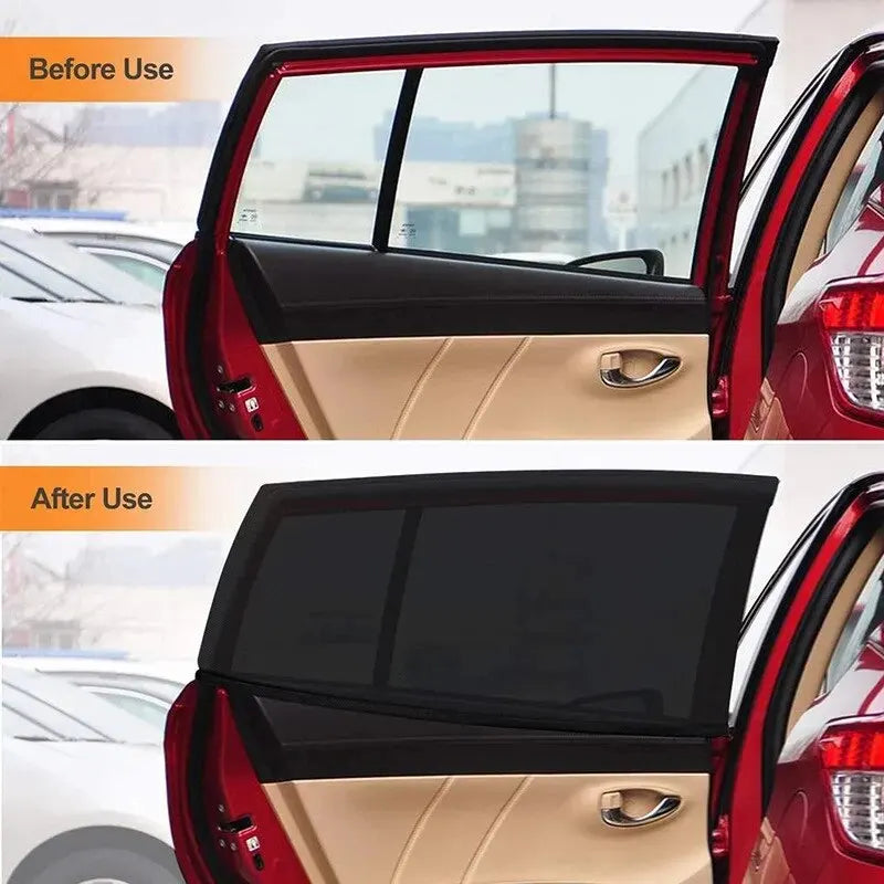 Universal Car Sunshade Curtains – Mesh Side Window Shades for SUVs