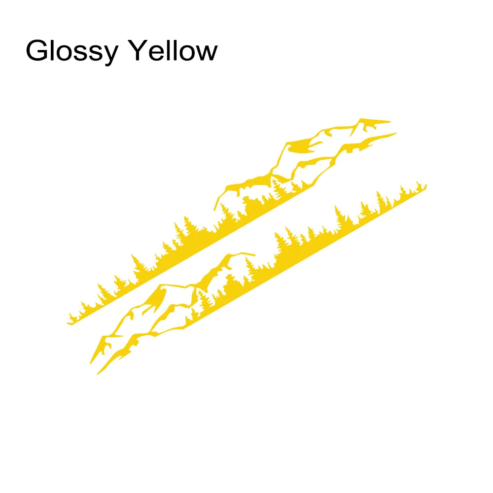 Forest Mountain Vinyl Decal for Ford Bronco TRX4 2021-2023 Glossy Yellow – Car Accessories | MotorWorld Marketplace