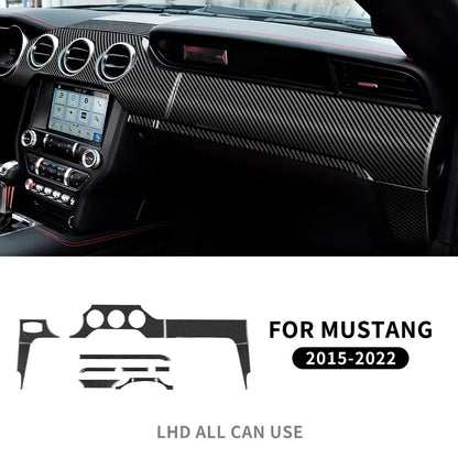 Real Carbon Fiber Interior Trim for Ford Mustang 2015-2023 18 Soft Carbon – Car Accessories | MotorWorld Marketplace