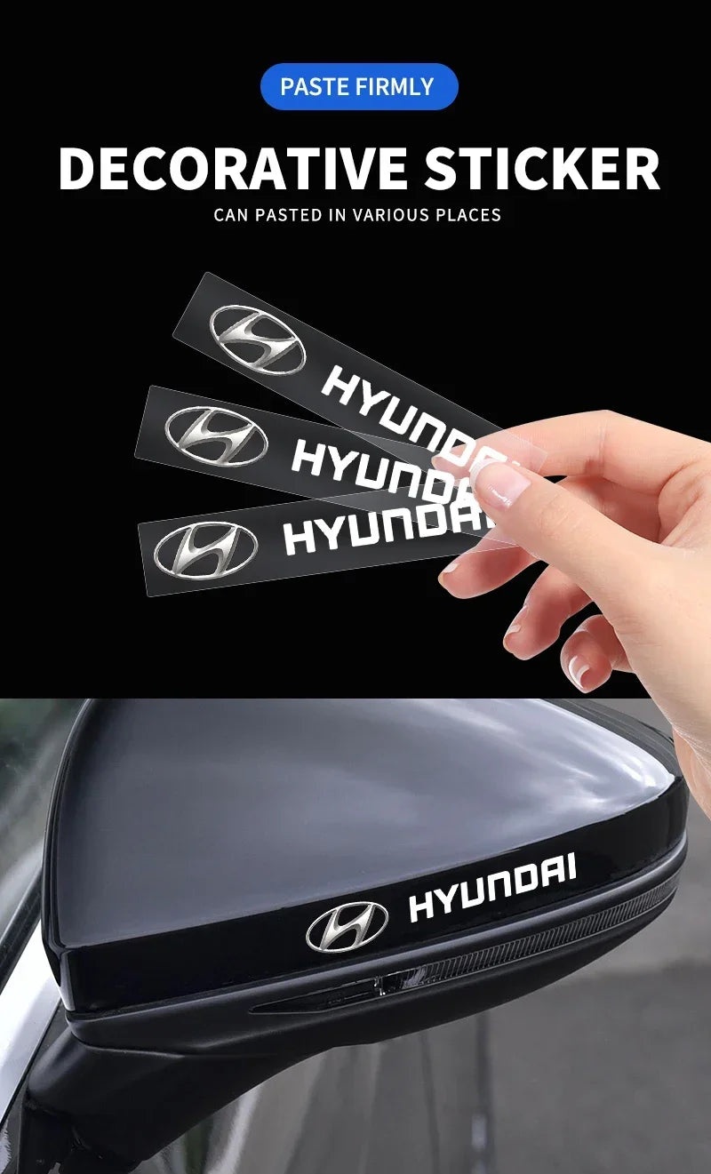 Heat-Resistant Brake Caliper Badge Stickers for Hyundai