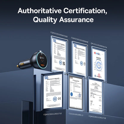 Baseus 160W QC 5.0 Car Charger PD3.0 USB-C Fast Charge – Car Accessories | MotorWorld Marketplace