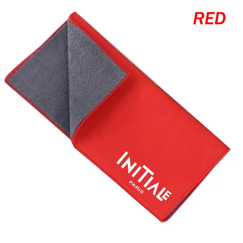 Premium Suede Coral Car Drying Towel for Renault Initiale