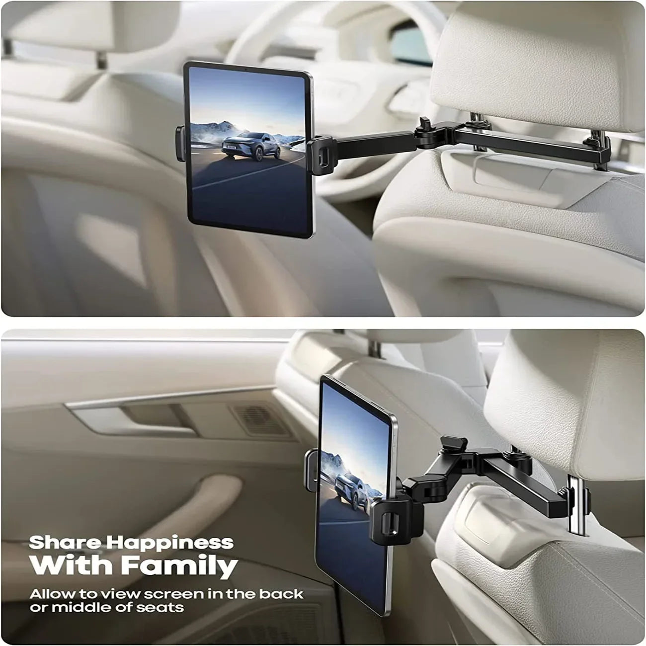 Universal Telescopic Car Headrest Phone & Tablet Holder