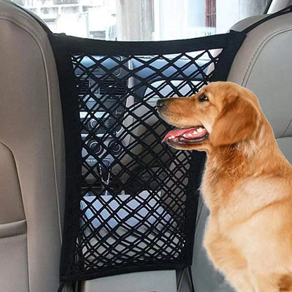 Pet Car Barrier Mesh Net with Auto Storage – Back Seat Guard – Car Accessories | MotorWorld Marketplace