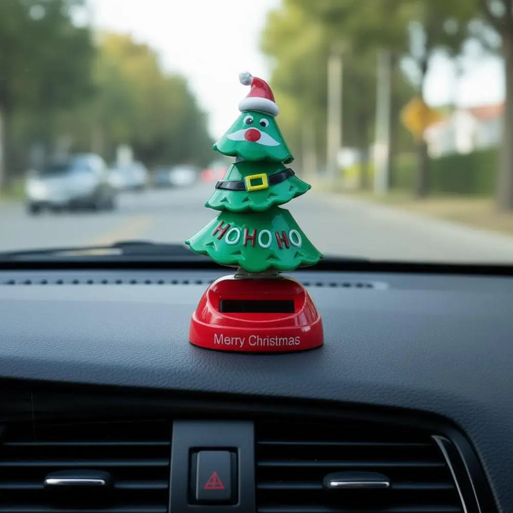 New 2025-2026 Solar Dancing Christmas Tree Car Ornament