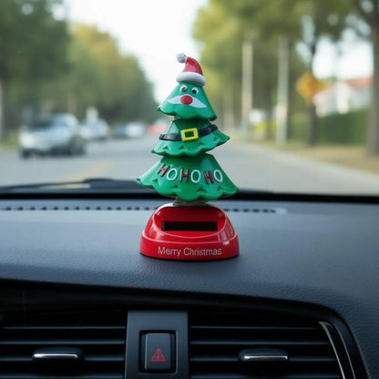 New 2025-2026 Solar Dancing Christmas Tree Car Ornament
