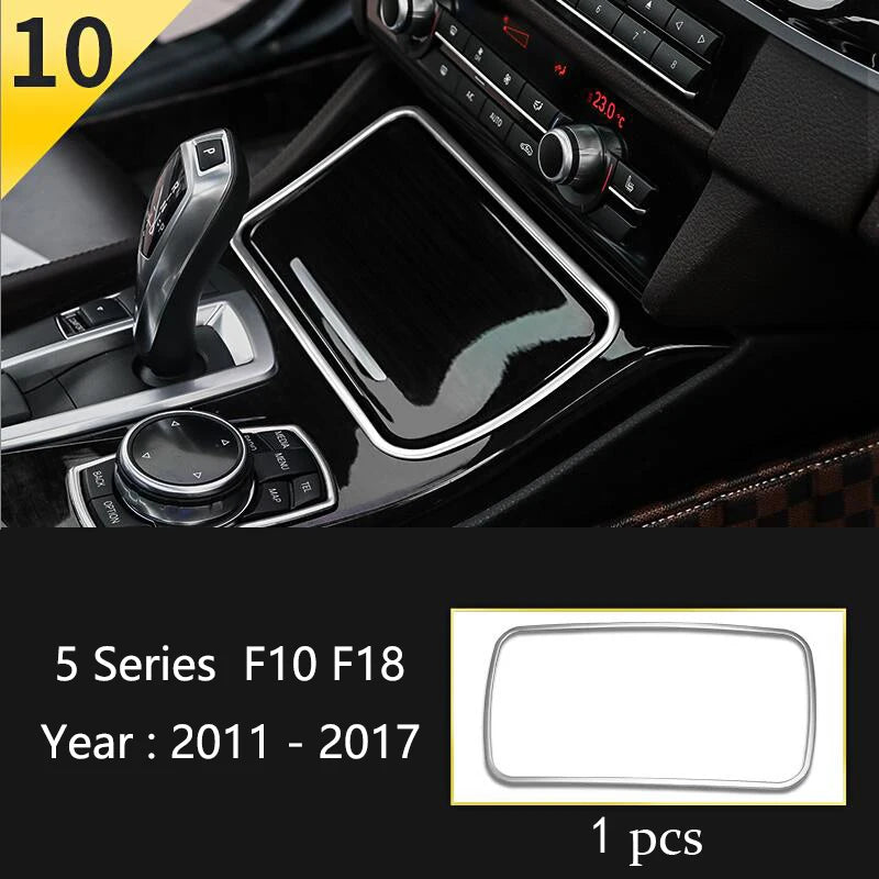 BMW F10 F18 Interior Button Panel Trim Stainless Steel Cover 10 Type – Car Accessories | MotorWorld Marketplace