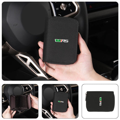 Skoda VRS Coin Card Zip Wallet – Secure Auto Storage Pouch