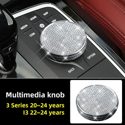 (NOT SOLD TO USA) BMW 3 Series/I3 20-24 Diamond AC Vent & Knob Trim Set Multimedia knob China Mainland – Car Accessories | MotorWorld Marketplace