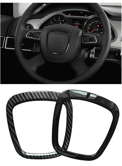 Audi Steering Wheel Logo Frame Trim | A4 A6 Q5 Q7 S3 A5 1Pc