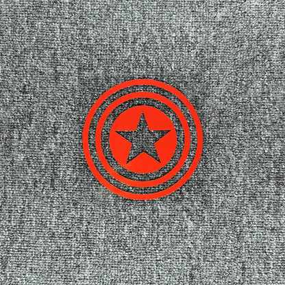 Reflective American Captain Shield Sticker – Auto & Moto Decor Red Reflective B – Car Accessories | MotorWorld Marketplace