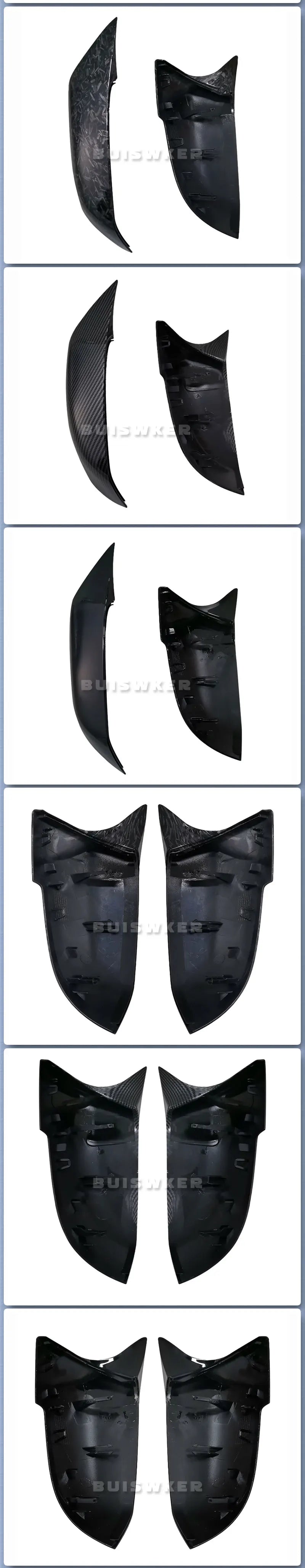 Coques de rétroviseurs en fibre de carbone pour BMW F20 F30 F32 style M3 M4