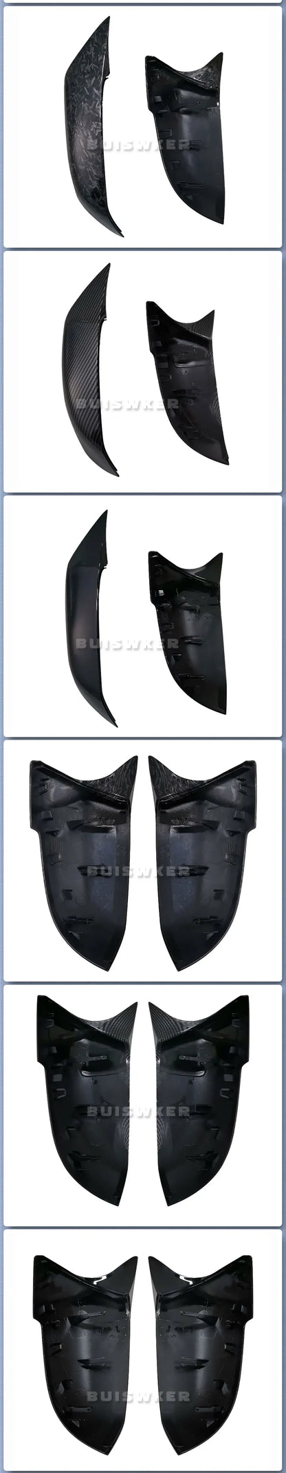 Coques de rétroviseurs en fibre de carbone pour BMW F20 F30 F32 style M3 M4