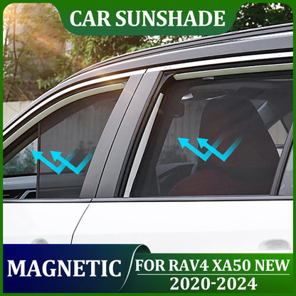 Pare-soleil magnétiques pour Toyota RAV4 XA50 (2020-2024) - Rideaux de fenêtre occultants pour passagers