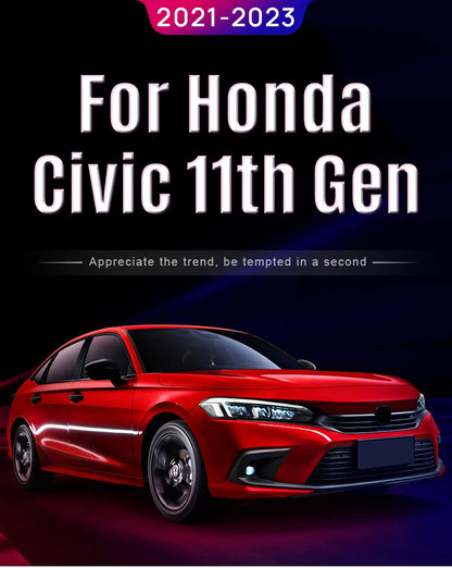 Coques de rétroviseurs en carbone ABS pour Honda Civic 11e génération 2021-2023