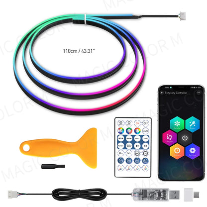 RGB LED Ambient Light USB for Tesla Model 3/Y/S/X