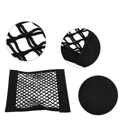 Filet de rangement universel à double maille pour coffre de voiture et filet coupe-feu