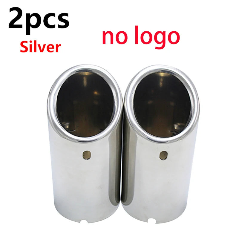Audi VW Exhaust Muffler Tip Cover – Precision Fit Upgrade 2pcs Silver – Car Accessories | MotorWorld Marketplace