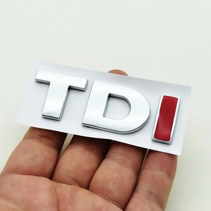 3D ABS Black TDI Emblem Badge for VW Golf Polo Passat
