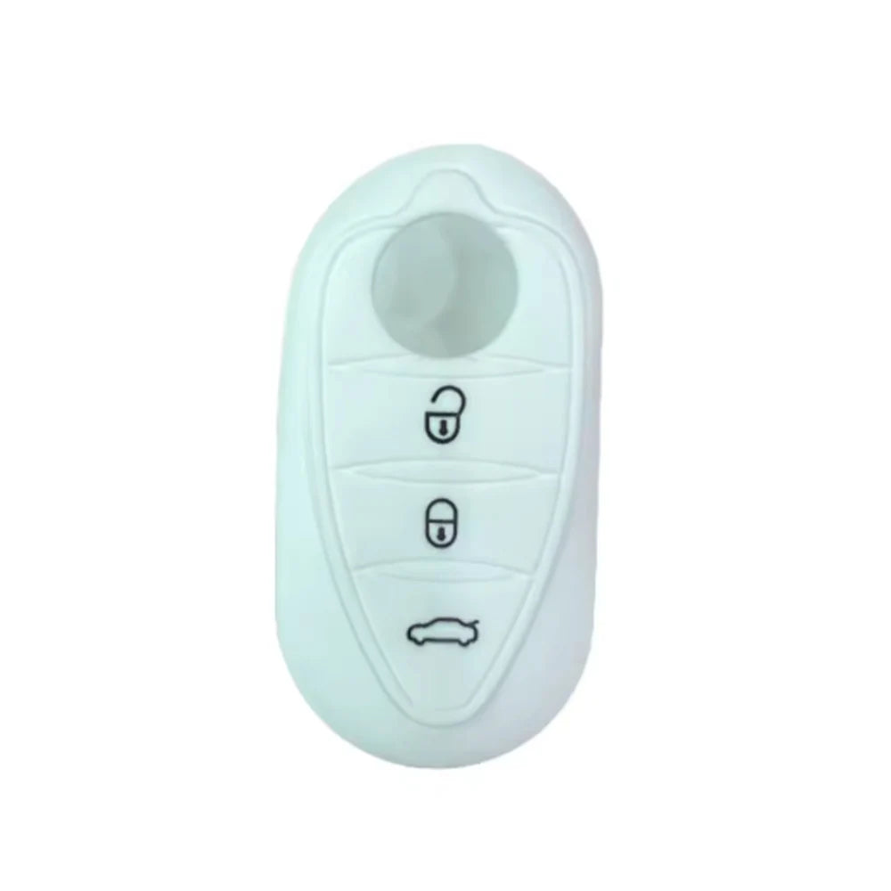 Premium Silicone Key Cover for Alfa Romeo Giulietta/Mito/4C White – Car Accessories | MotorWorld Marketplace