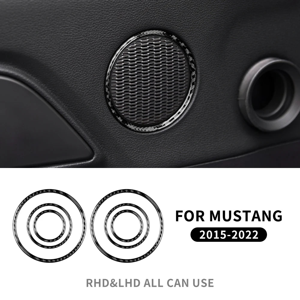 Real Carbon Fiber Interior Trim for Ford Mustang 2015-2023 20 Soft Carbon – Car Accessories | MotorWorld Marketplace