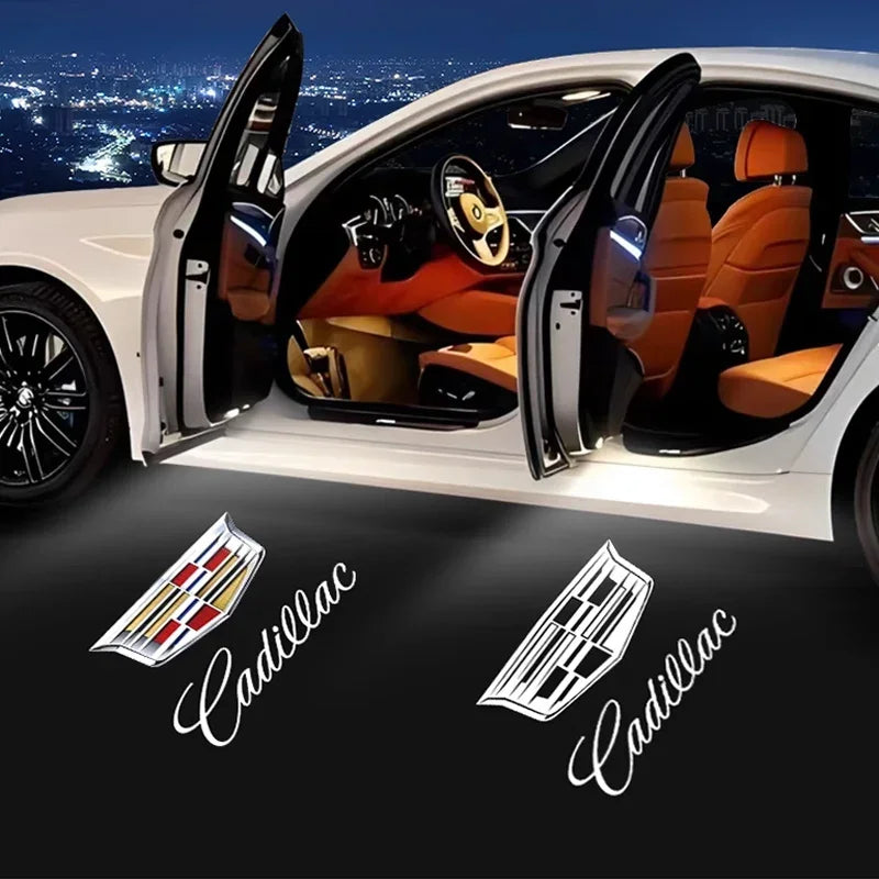 (NOT SOLD TO USA) 2PCS LED Door Logo Lights for Cadillac SRX XT5 XT6 CTS – Car Accessories | MotorWorld Marketplace