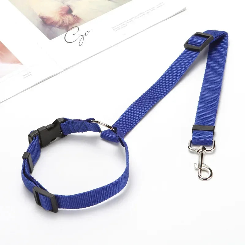Adjustable Pet Car Seat Belt Headrest Restraint – Safe Travel Blue – Car Accessories | MotorWorld Marketplace