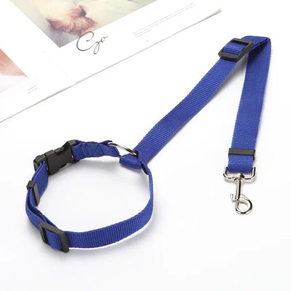 Adjustable Pet Car Seat Belt Headrest Restraint – Safe Travel Blue – Car Accessories | MotorWorld Marketplace