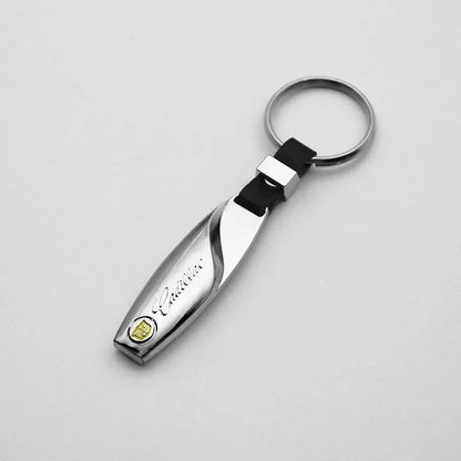 (NOT SOLD TO USA) 3D Metal+Leather Key Chain for Cadillac CTS XT5 Escalade A – Car Accessories | MotorWorld Marketplace