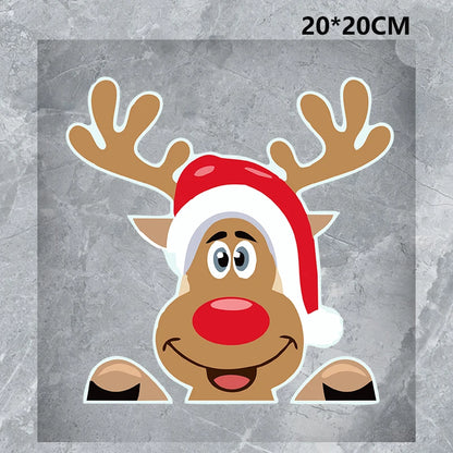 Christmas Santa Claus Waterproof Reflective Car Sticker Decal