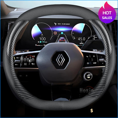 Premium Leather Steering Cover for Renault Austral 2022-2024
