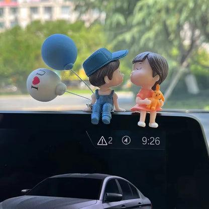 Figurines de couple de dessins animés mignons