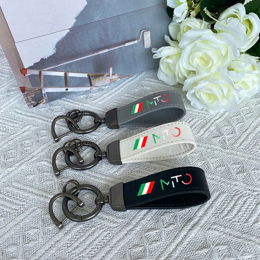 Premium Cowhide Keychain Lanyard for Alfa Romeo MITO