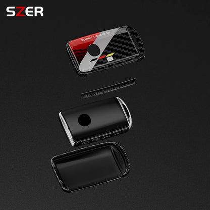 ABS Carbon Fiber Key Case Cover for Mazda