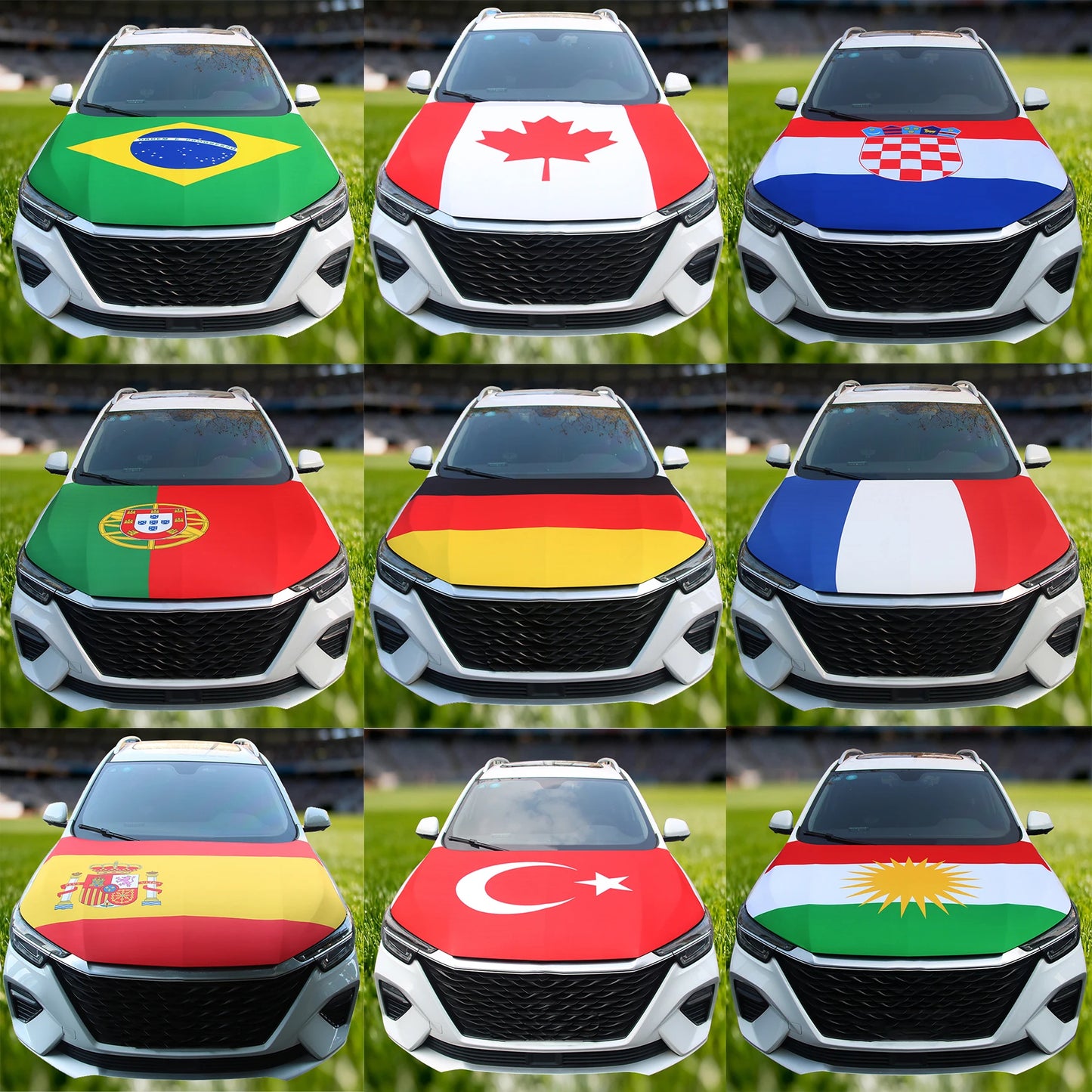 National Flag Car Hood Cover 115x160CM – Custom Engine Wrap