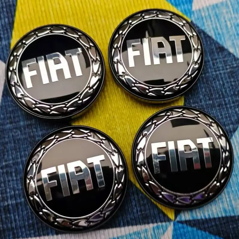 4pcs 60mm(2.4") Wheel Hub Caps Fit Fiat 500 Punto Stilo Bravo