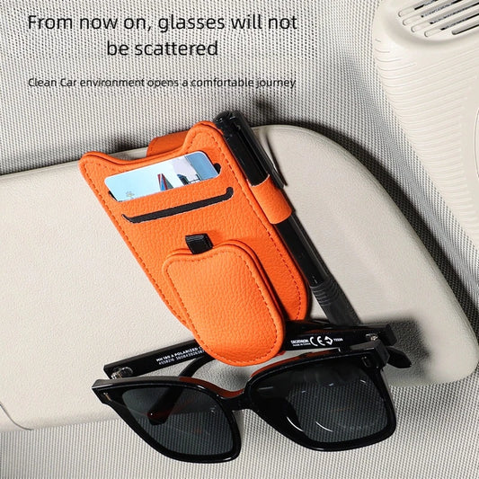 **Magnetic Sun Visor Sunglasses Clip – Secure Auto Eyewear Holder** – Car Accessories | MotorWorld Marketplace