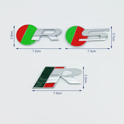 3D Metal R S Logo Badge Emblem for Jaguar