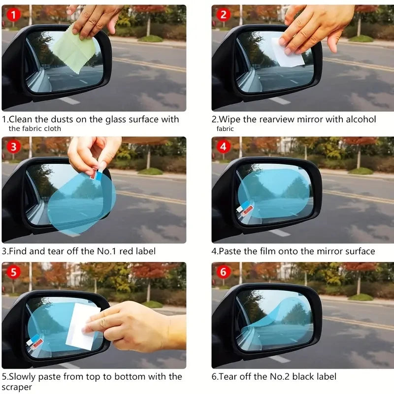 2pcs Anti-Fog Waterproof Rearview Mirror Film for Cars – Car Accessories | MotorWorld Marketplace