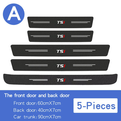 VW TDI TSI Golf/Polo Carbon Fiber Doorsill Protector Film